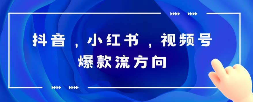 【副业项目6104期】抖音，小红书，视频号爆款流视频制作，简单制作掌握流量密码-知行副业网