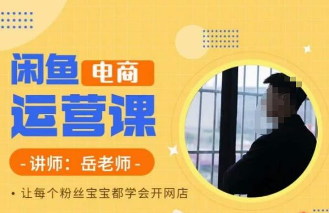 【副业项目6829期】岳老师·闲鱼电商运营课，让每个粉丝宝宝都学会开网店-知行副业网
