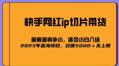 【副业项目7037期】2023爆火的快手网红IP切片，号称日佣5000＋的蓝海项目，二驴的独家授权-知行副业网