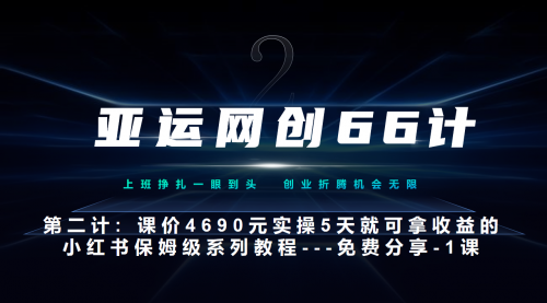 【副业项目7189期】小红书实战系列，只需5天即可完全上手-系列10节课 第一课-基础概念、流程 全貌解析-知行副业网