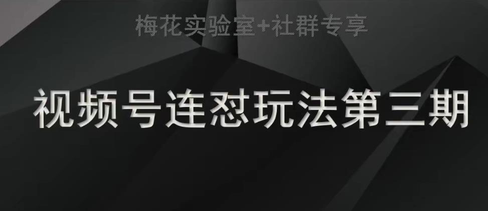 【副业项目7573期】梅花实验室社群连怼玩法第三期轻原创玩法+测素材方式-知行副业网