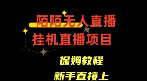 【副业8781期】陌陌无人直播，通道人数少，新手容易上手-知行副业网