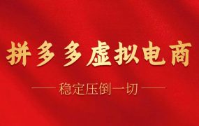 拼多多虚拟电商,单人操作10家店,单店日盈利100+-知行副业网